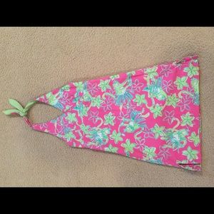 Lilly Pulitzer Girls Mini Monkey Halter Dress